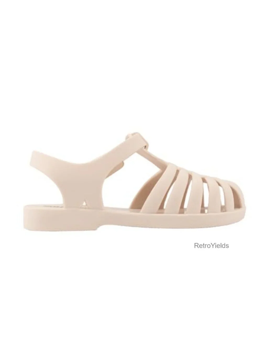 Kids Soft Jelly Sandals Closed-Toe Anti-Slip Recycled Hook-and-Loop Summer Beach